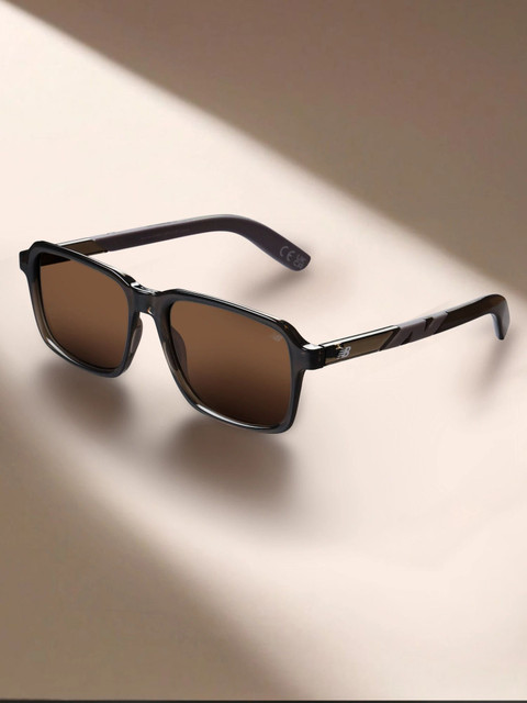 Buy New Balance Retro Square Sunglasses Brown For Men Online - Main Image
