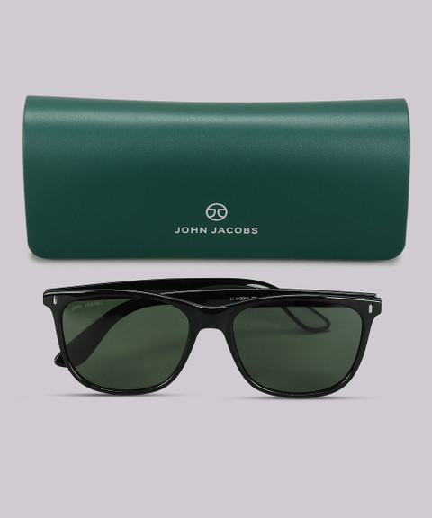 Buy john jacobs Rectangular Sunglasses Green For Men Women