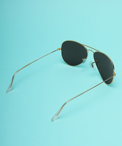 Buy Ray-Ban Aviator Sunglasses Green For Women Online Best - Main Image