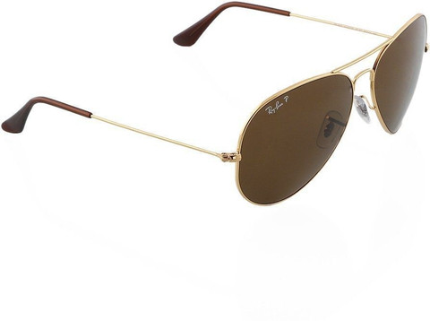 Buy Ray-Ban Aviator Sunglasses Grey For Men Online Best Prices