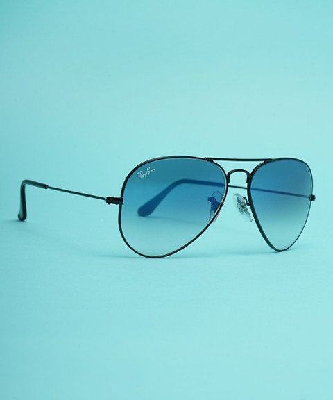Buy Ray-Ban Aviator Sunglasses Blue For Men Women Online Best