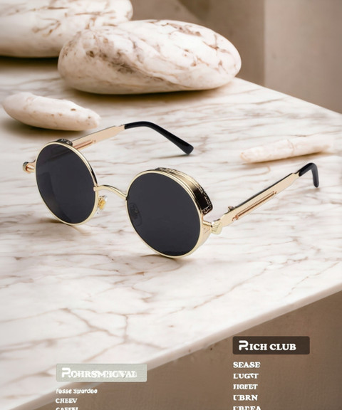 Small Round Mens Designer Circle Sunglasses Polarized Circle