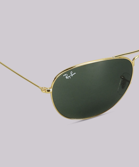Buy Ray-Ban Aviator Sunglasses Green For Men Online Best Prices