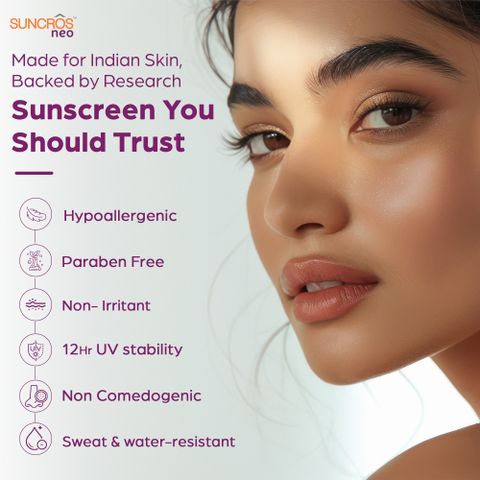 Suncros Sunscreen - SPF 75+ PA+++ Neo Sunscreen Gel SPF 75+ & PA+++, 12 ...