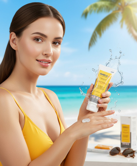 IHC india health care Sunscreen - SPF 50 PA++++ I SHIELD-G Aqua