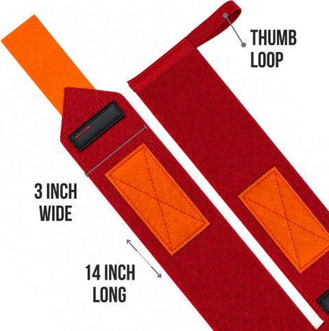 Muscleape Wrist Wraps 14 Inches Wrist Support - Image 6