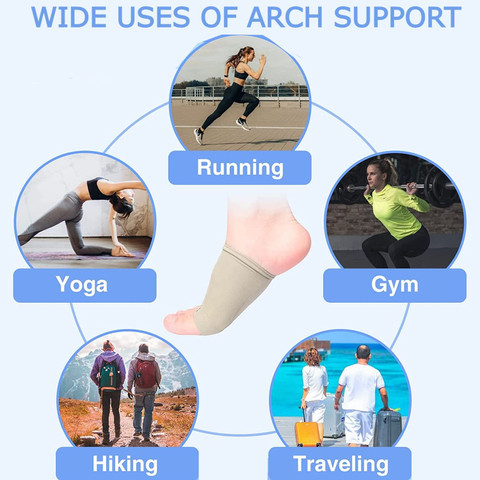 SBE 1Pair Orthopedic Arch Support Silicone gel Pads Flat Feet