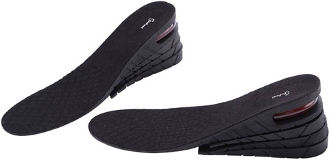 SMONI 4Layer Shoe Insole Height Increase Insoles PU Heel Regular