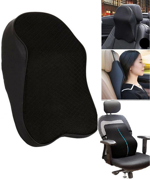 UGS Memory Foam Neck cushion Back Orthopedic Lumbar Support Pillow for  Chair and car Neck Support