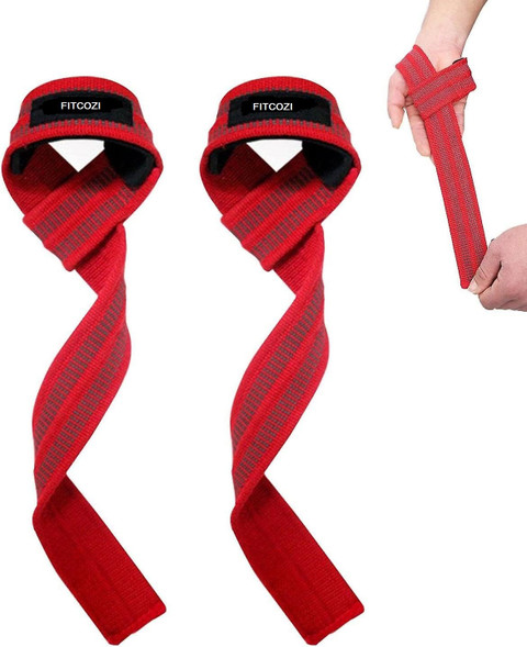 Ficozi Weight Lifting Grip Deadlift Belt Wrist Straps Wrist Support