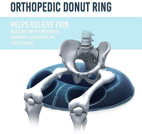 Orthowala Donut Ring Pillow Cushion for Piles Hemorrhoid Coccyx
