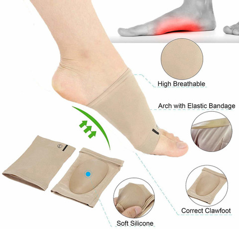 XYPNOTIC Arch Support Sock With Comfort Gel Pad, Arch Brace for Flat ...