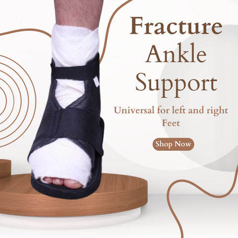 Fitlux Care Cast Shoe Foot Ankle Support Plaster Cover Gives Support to  Ankle SIZE-XXL Ankle Support