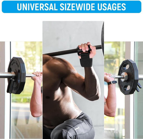 Bodybuilding Weightlifting Hook Straps Weight Lifting Hooks Black