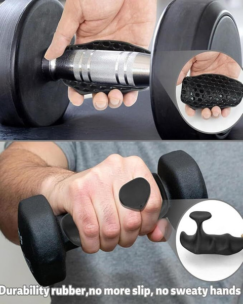Gym Grips for Weight Lifting, 30% Larger Silicone Palm Protection