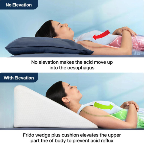Orthopedic Chair Wedge Pillow Frido Wedge Plus Memory Foam Cushion