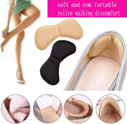 TRK IMPEX Back of Heel Inserts Cushion Pads Inserts Women Men- Heel Grips  Liner/2-Pair Heel Support