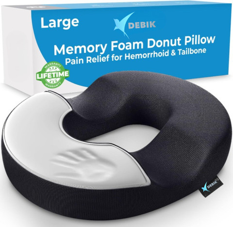DEBIK Donut Pillow Hemorrhoid Tailbone Cushion Back Lumbar