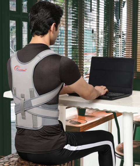 HouseOfCommon Posture Corrector Belt Back Bone Support Shoulder Straight  Belt Men Women Posture Corrector