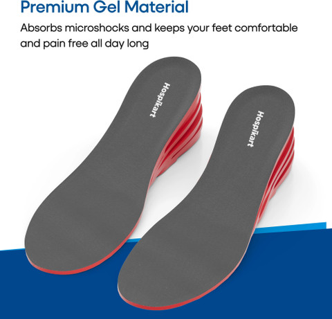 HOSPIKART Height Increase Insole, Layer Heel Lift Shoe Insert (Small: 5-9  UK, Pair) Insole