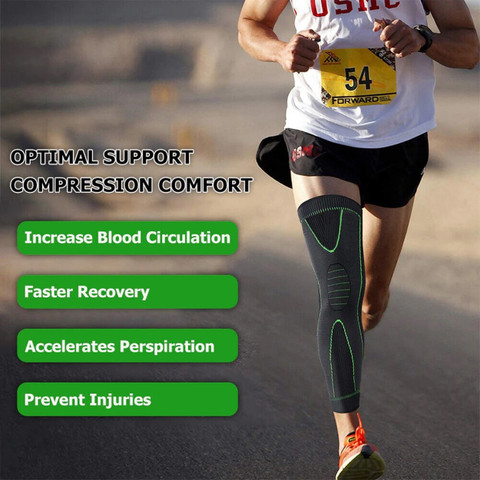 Verdure Full Leg Calf Sleeve for Football Tennis Running Support