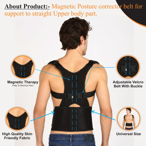 SUPERFINE COMFORT Posture Corrector Magnetic Back Support Belt
