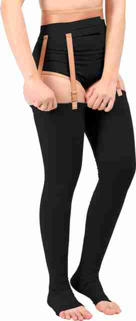 men's garter belt for compression stockings Heavy Duty Garter Belt for Compression Stockings, White, Medium-Large main image 0