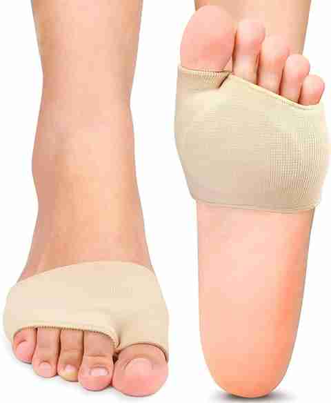 AGE CARE Gel Metatarsal Sleeves Fabric -Ball of foot Cushion with insole  Cushion Foot Painful sleeve metatarsal heads Morton neuromas atrophy flat  pad