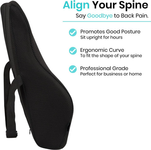 9villa Long Lumbar Support cushion with air mesh fabric Back