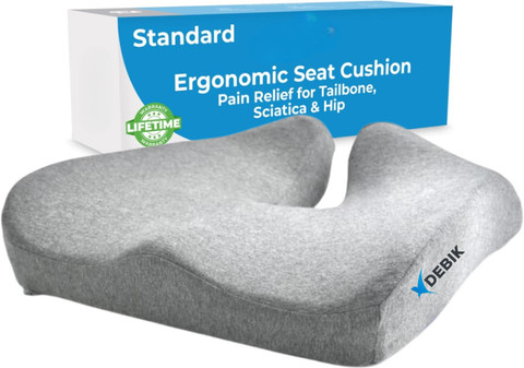 DEBIK Gel Infused Seat Cushion Pressure Relief Back Lumbar