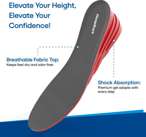 HOSPIKART Height Increase Insole, Layer Heel Lift Shoe Insert