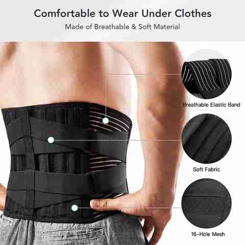 CUROXAL Lumber Sacral (LS) Waist Belt For Men/Women Lower Back Pain  Relief/Made In India Back Lumbar Support