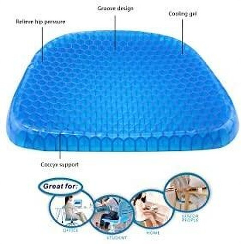 DeoDap Cushion Seat Flex Pillow, Gel Orthopedic Seat Cushion Pad