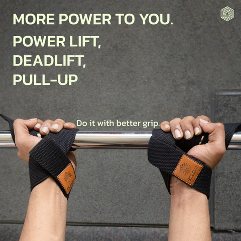 BOLDFIT Weight Lifting Straps Wrist Bands Gym for Men Hand Band Wrist  Support