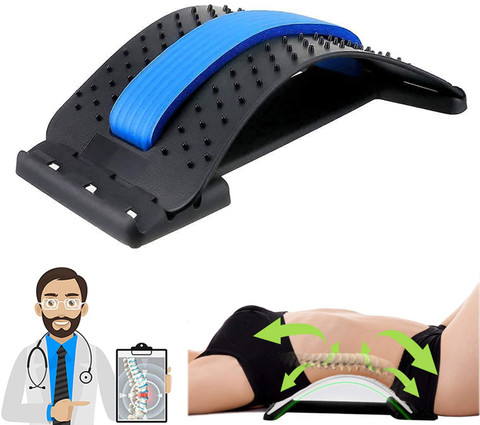 D Clouds Back Stretcher Device for Bed| Chair Car, Multi-Level back pain  relief Back Lumbar Support