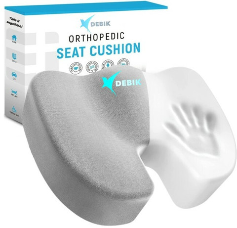 DEBIK Coccyx Seat Cushion for Office Chair, Memory Foam Seat Cushion for  Long Sitting Back Lumbar Support