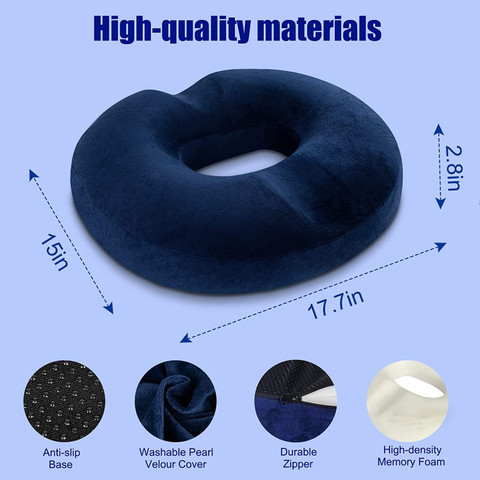 DEBIK Donut Ring Pillow Cushion For Piles Coccyx Sciatica Tailbone