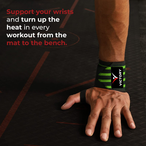 VICTORY Professional Wrist Wrap Band Wrist Strap For Gym and