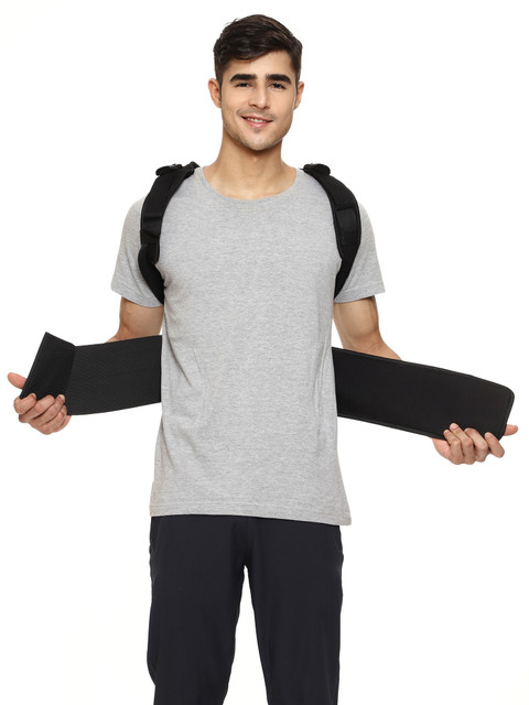 Shoulder Support T Shirt For Back Support JUSTIFIT Belt For Men