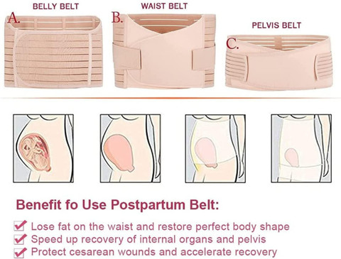 Greeture in Post pregnancy belt after delivery postpartum