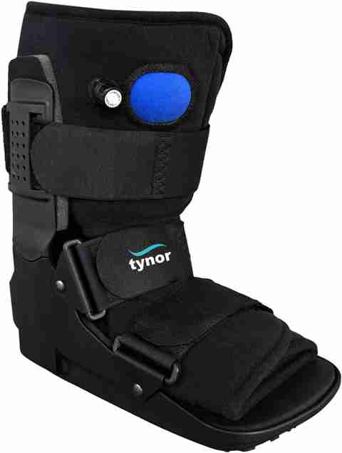 TYNOR Walker Boot Air- Short, Black, Large, Unit Foot Support