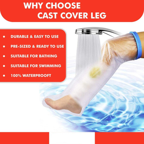 Water Proof Leg Cast Cover For Shower,Foot Wound Cover Protector For
