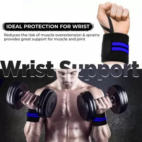 Mukono Weightlifting Wristband Gym Fitness Wrap Straps Thumb Support Wrist  band Wrist Support