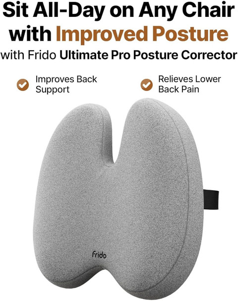 Frido Ultimate Pro Seat Cushion Posture Corrector Backrest Combo