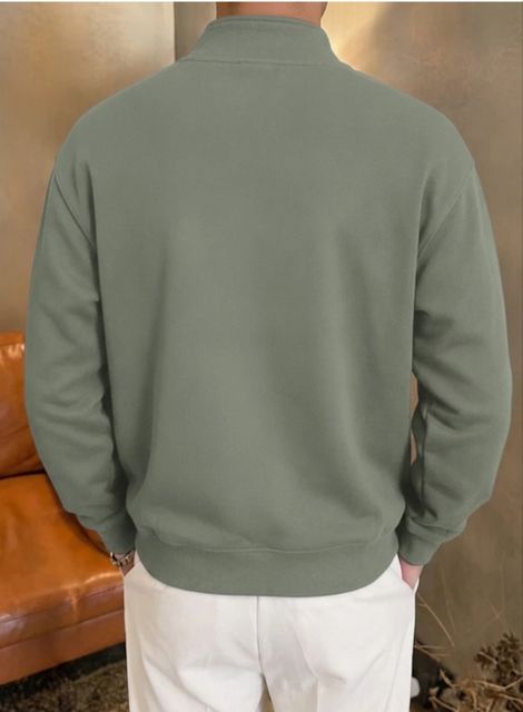 Trend Twist Men Full Sleeve Self Design Sweatshirt - Image 6