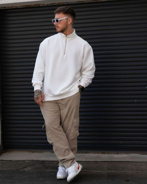 inkmox Full Sleeve Washed Men Sweatshirt - Buy inkmox Full Sleeve