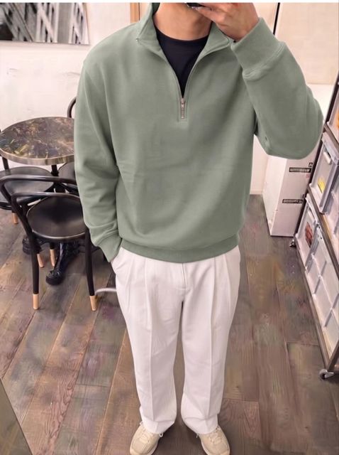 Trend Twist Men Full Sleeve Self Design Sweatshirt - Image 7