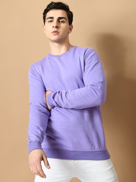 Timyka Full Sleeve Solid Men Sweatshirt