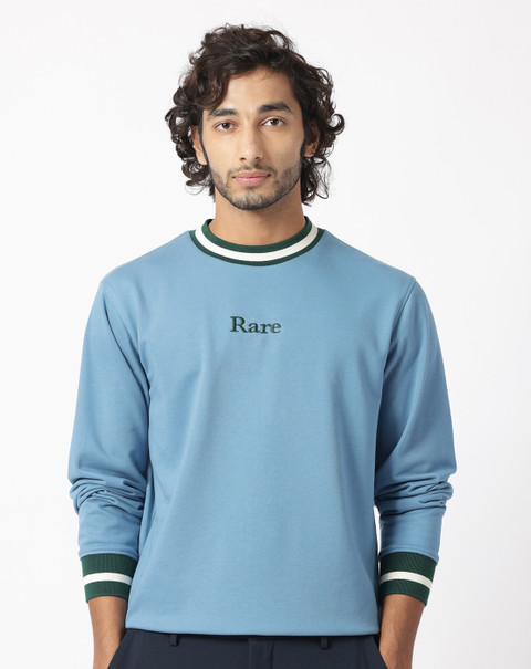 Rare Rabbit Full Sleeve Solid Men Sweatshirt
