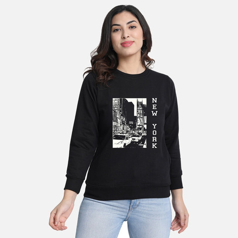 CHOZI Full Sleeve Graphic Print Women Sweatshirt Buy CHOZI Full